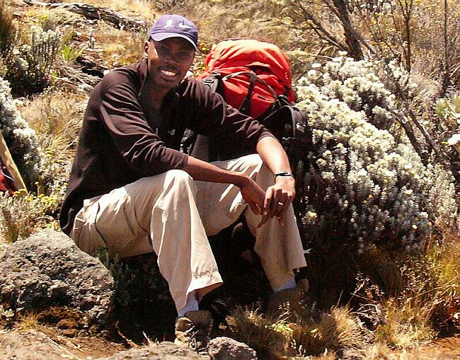 Our guide Wilfred Moshi