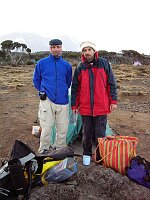 Every morning we separate what we carry ourselves and what we give to the porters.
