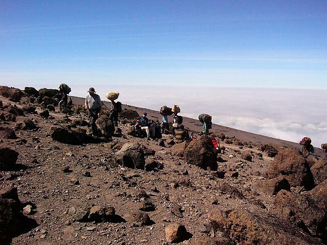Leaving Karanga camp fpr Barafu
