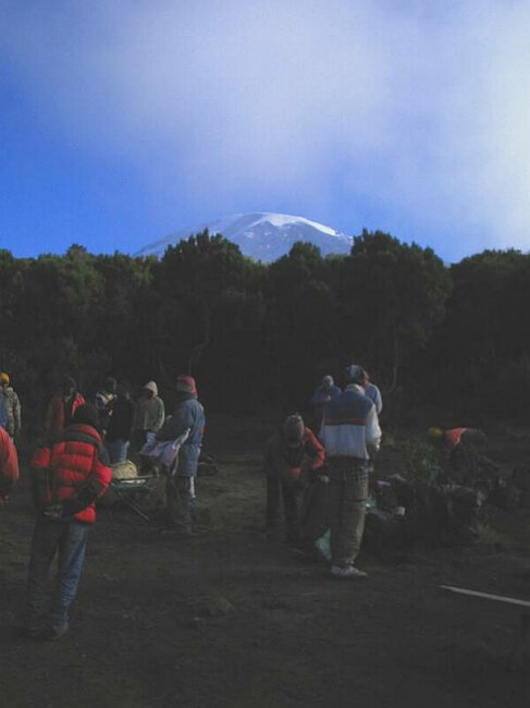 The clouds open and let us see where we were this morning