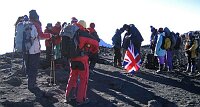 Uhuru Peak is not the place to find quiet and solitude.