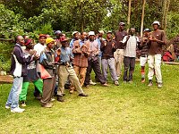 Singing the Kilimanjaro song for us